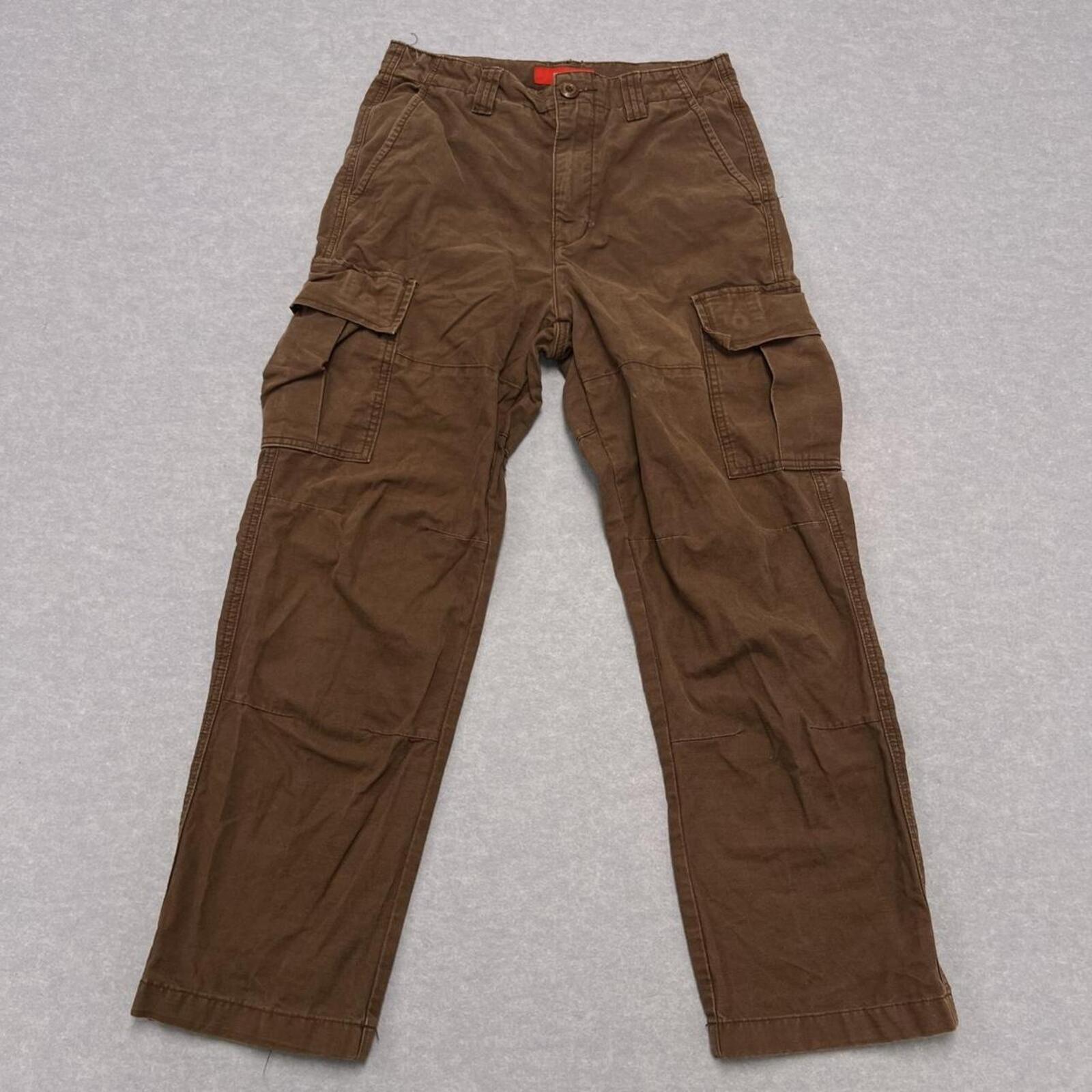 Worship Supplies Streetwear Brown Canvas Carpenter Cargo Pants Skater Men's W28