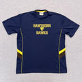 Vintage Hawthorn Hawks Official AFL Men's Navy Training Tee Shirt Medium