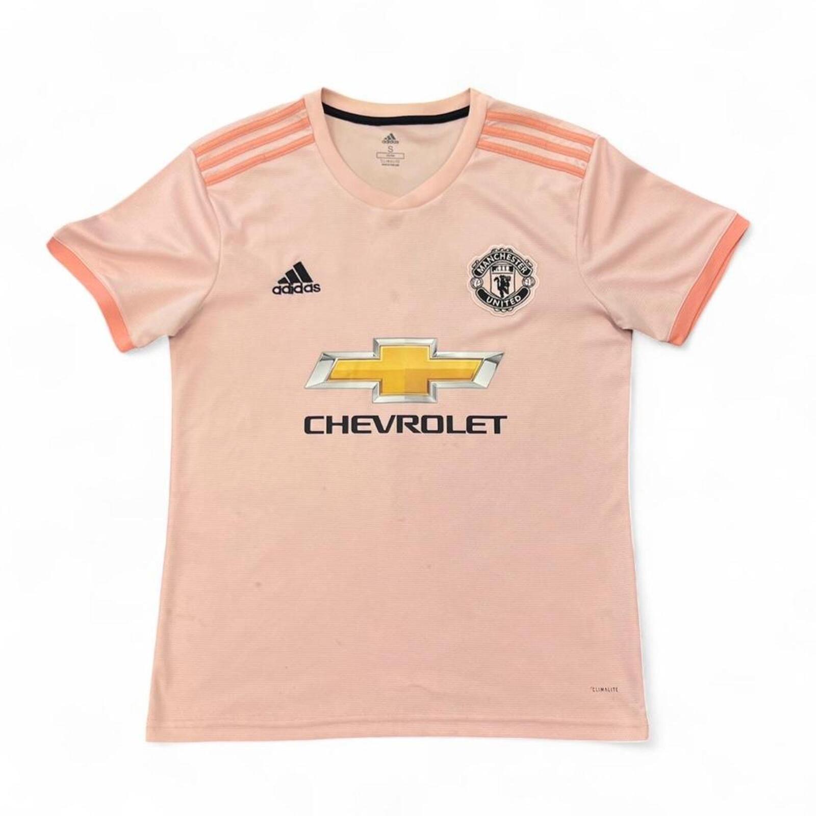 Adidas Manchester United Paul Pogba #6 Away Jersey 2018/19 Pink Men’s Small