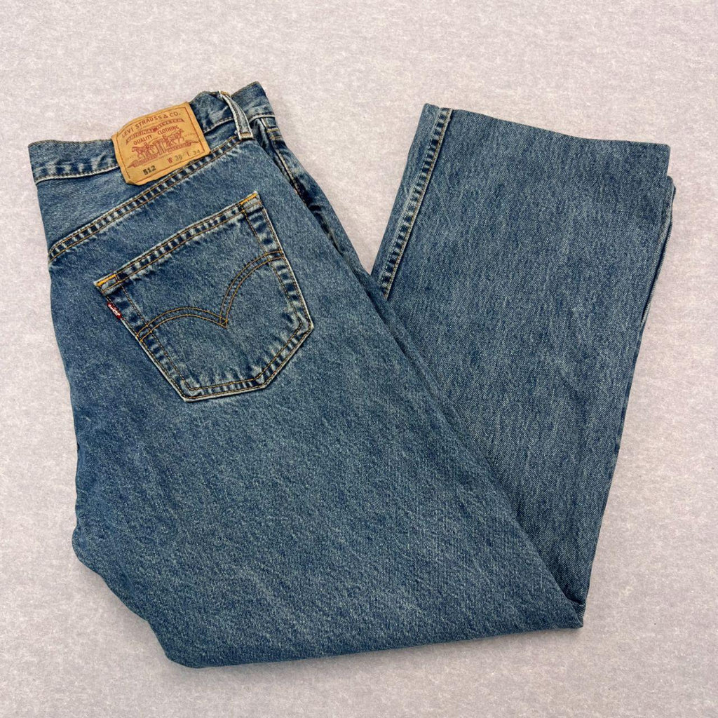 Vintage 2002 Levi's 512 Made In Australia Dark Wash Denim Straight Jeans W36 L34