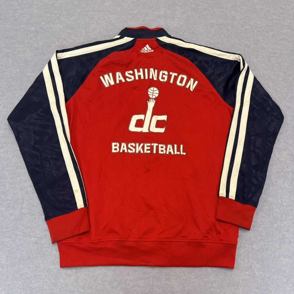 2013 Adidas Washington Wizards Red & Navy NBA Track Jacket Mens Medium As Seen