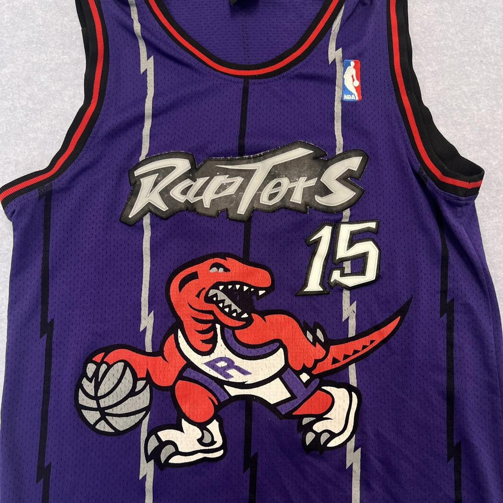 Vintage Nike Team Vince Carter Toronto Raptors #15 Purple NBA Jersey Men’s Small