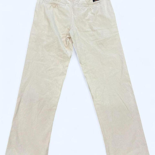 Dickies Men's Cream & White Corduroy Straight Leg 824 Trouser Pants Size 28