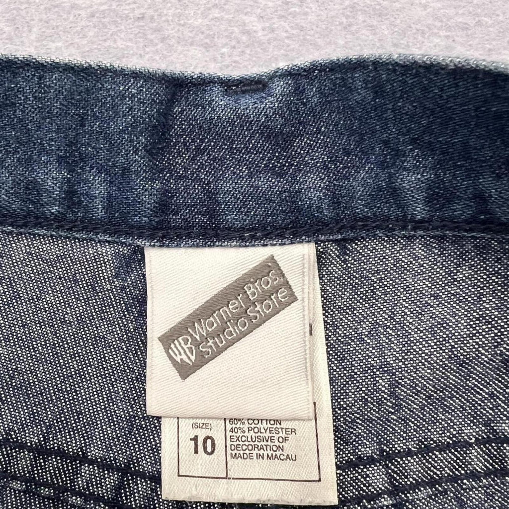 Vintage 2001 Warner Bros. Studio Store Tweety Bird Y2K Bootcut Jeans Youth 10