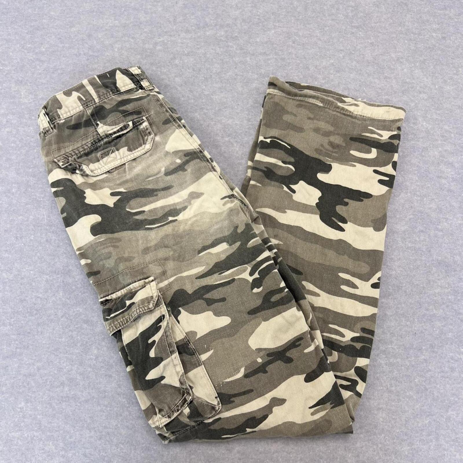 Vintage Tilt Girls Youth Size 14 Camouflage Cargo Utility Pants Y2K Streetwear