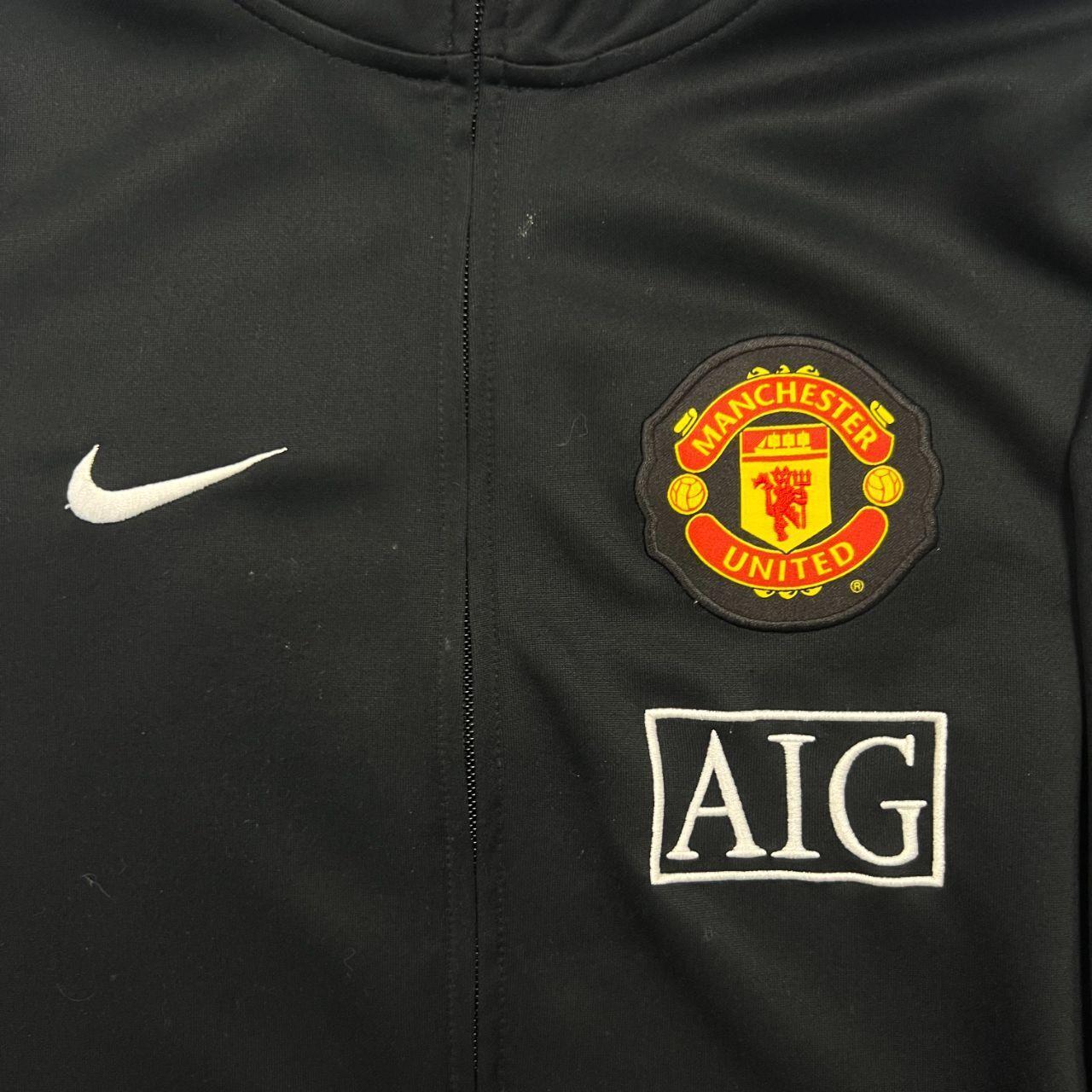 Vintage 2009 Manchester United FC Nike Full Zip Soccer Track Jacket Men's Small
