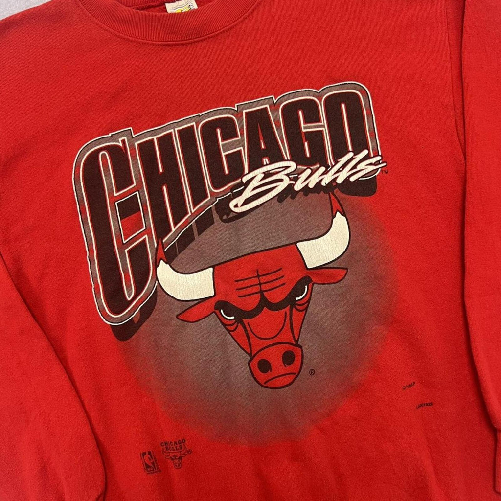 Vintage Chicago Bulls NBA Red Crewneck Sweatshirt Competitor Made In USA Large