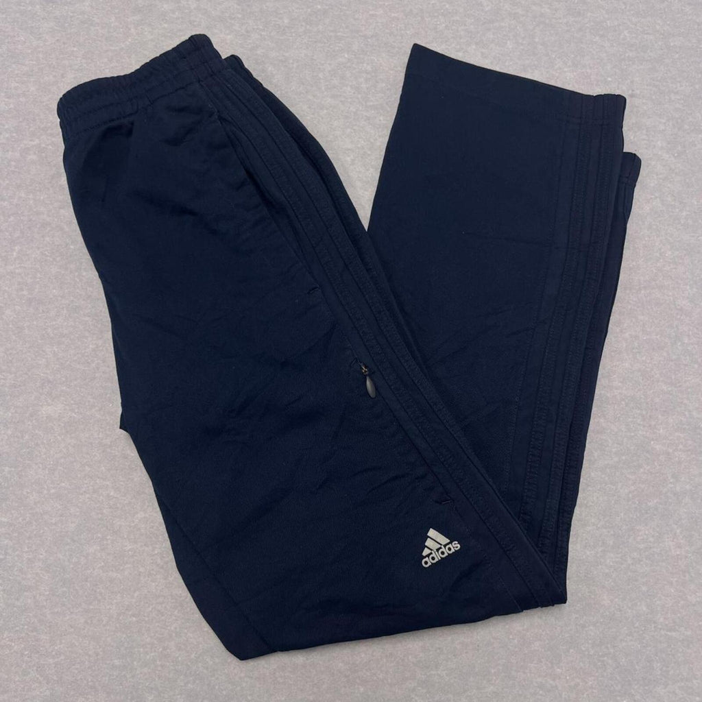 Vintage Adidas Men's Navy Blue Striped Streetwear Track Pants Joggers Y2K Small