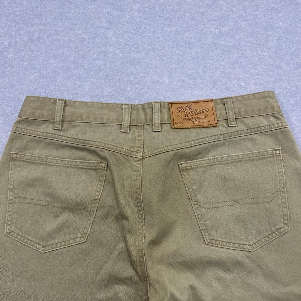 R.M. Williams Men’s Tan / Sand Straight Leg Trousers Jeans Western TJ781 36R