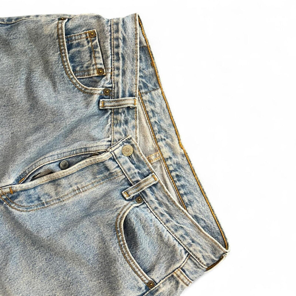 Vintage 1990 Levi's 501 Jeans Light Wash Straight Leg Denim Womens Size 12 W28”