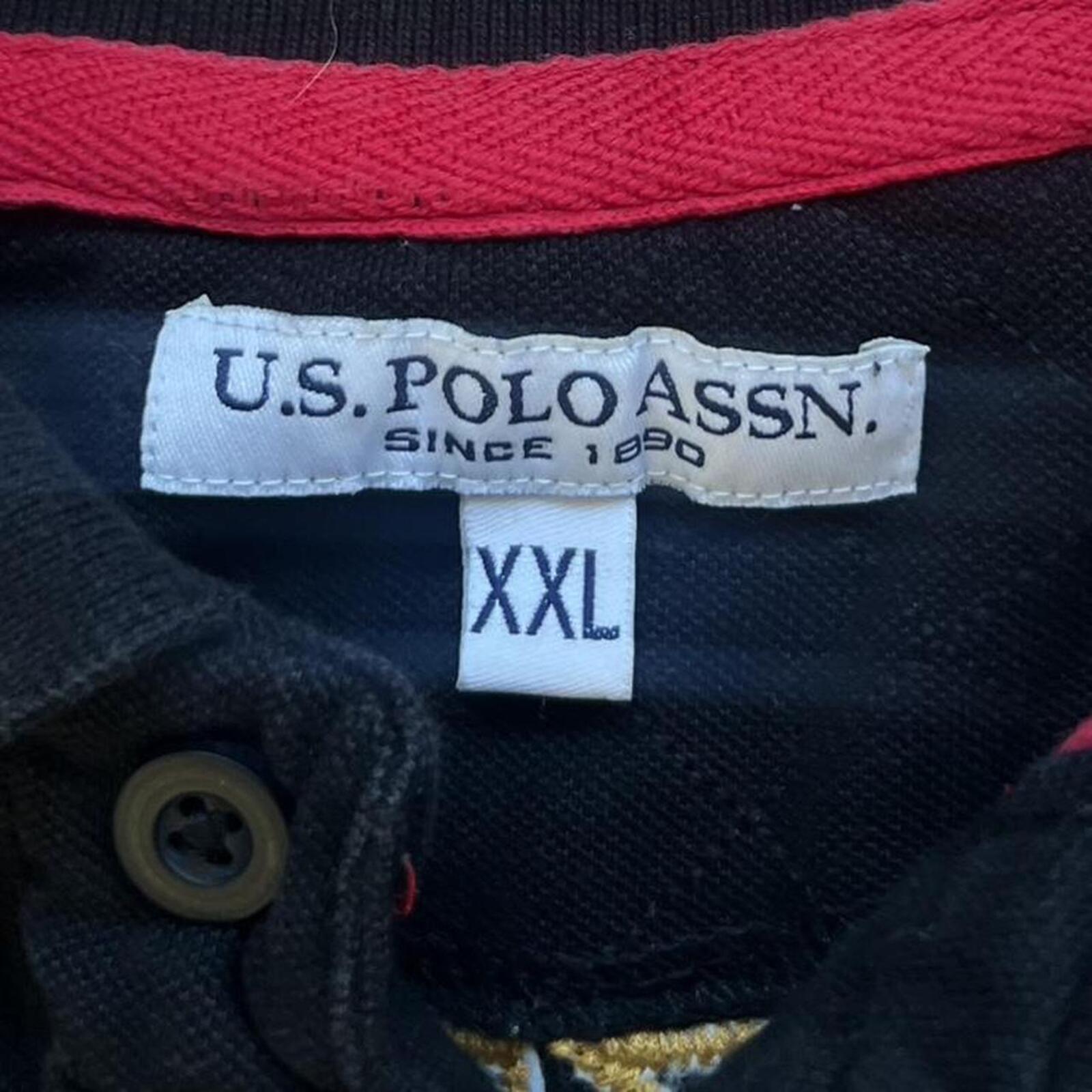 Vintage USPA U.S. Polo Assn Men’s United States Embroidered Patch Flag Men’s XXL