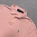 Polo Ralph Lauren Pink Preppy Polo Shirt (Green Pony) Classic Fit Men's Small