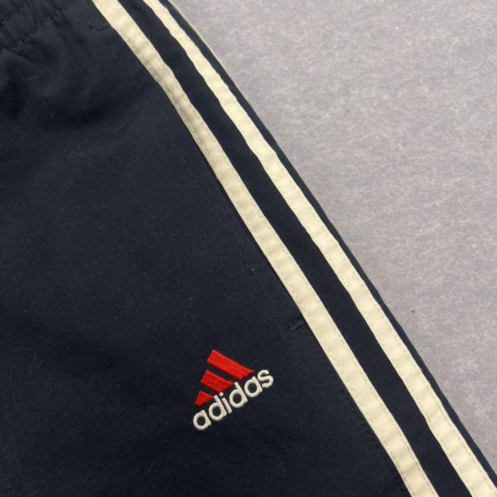 Vintage Adidas Baggy Track Pants Navy Red & White Striped Youth Boys Size 10
