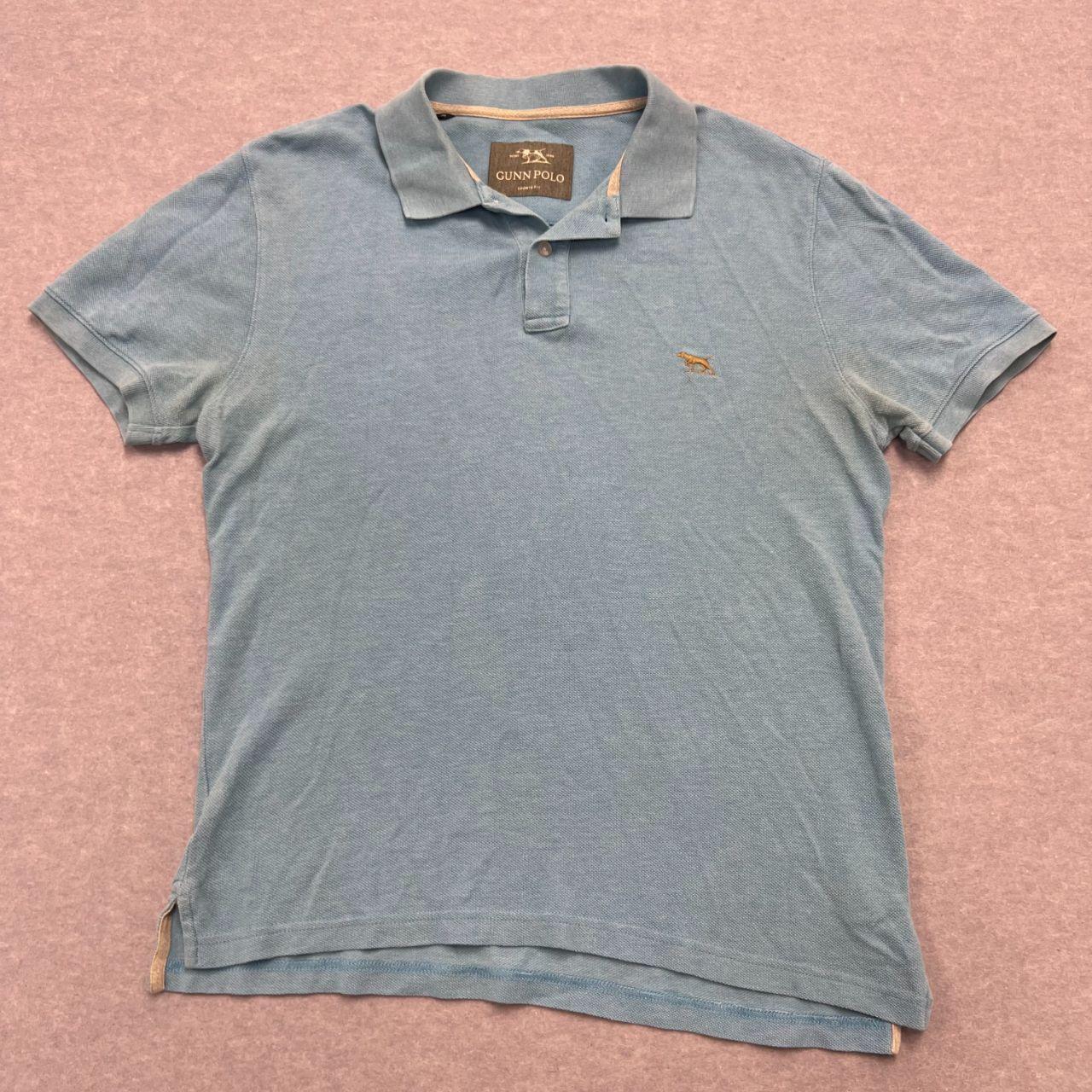 Vintage Rodd & Gunn Gunn Polo Aqua Blue Pique Sports Fit Polo Shirt Medium