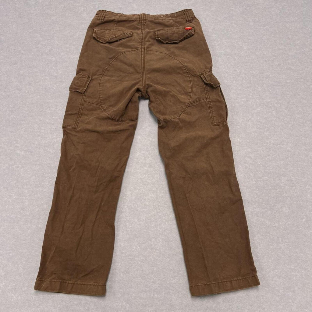 Worship Supplies Streetwear Brown Canvas Carpenter Cargo Pants Skater Men's W28