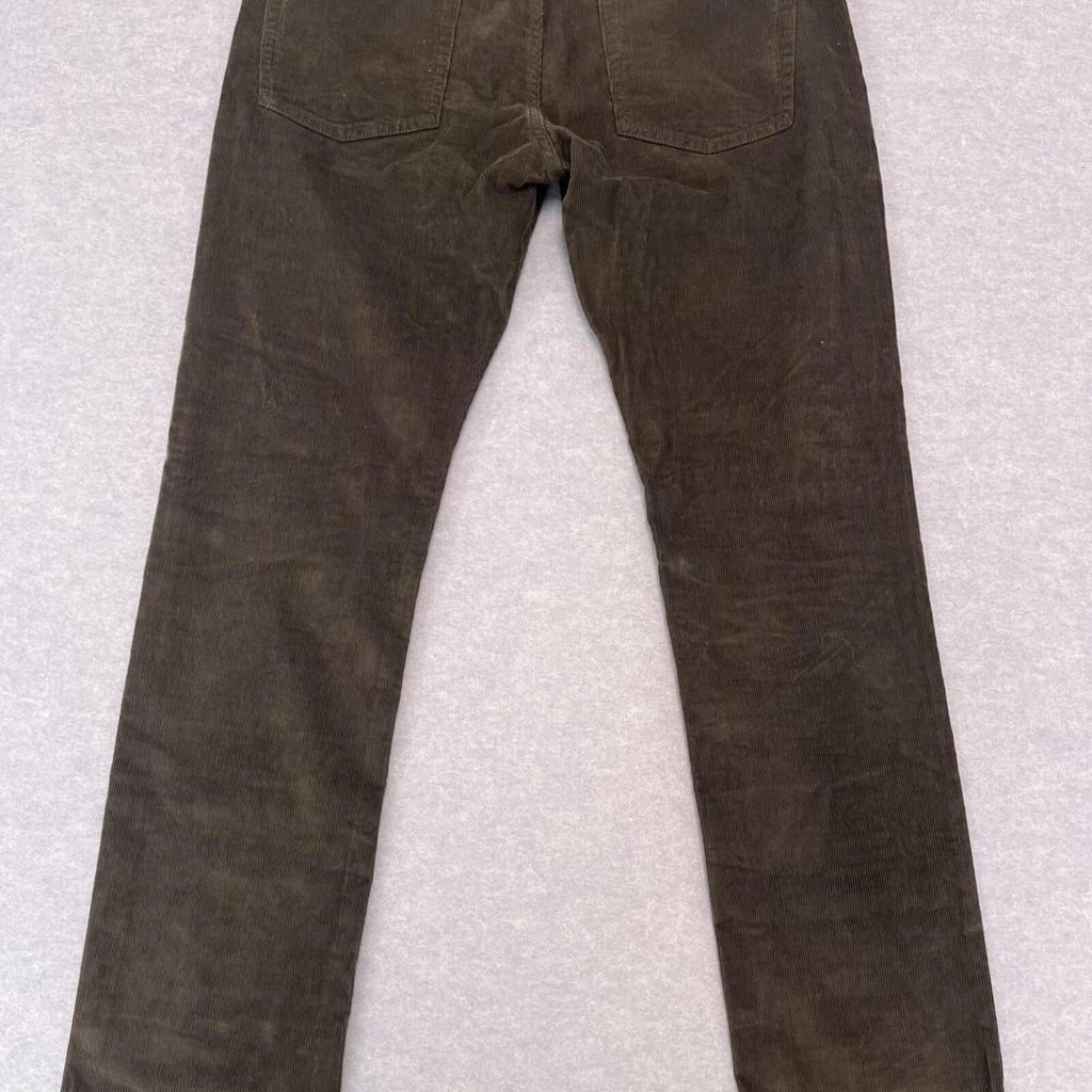 J.Crew Men's 484 Slim-fit Corduroy Chino Dress Pants Dark Brown Size W33 L32