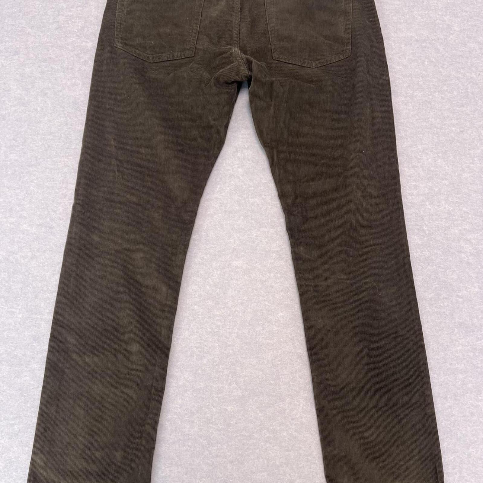 J.Crew Men's 484 Slim-fit Corduroy Chino Dress Pants Dark Brown Size W33 L32