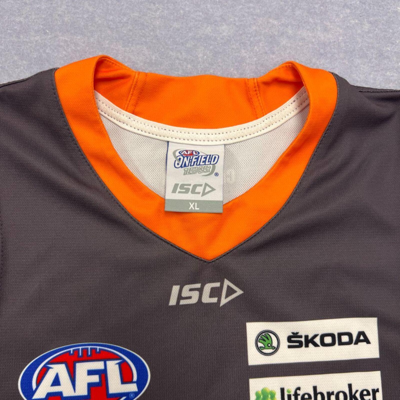 GWS Greater Western Sydney Giants AFL ISC Player Training Jersey Guernsey XL