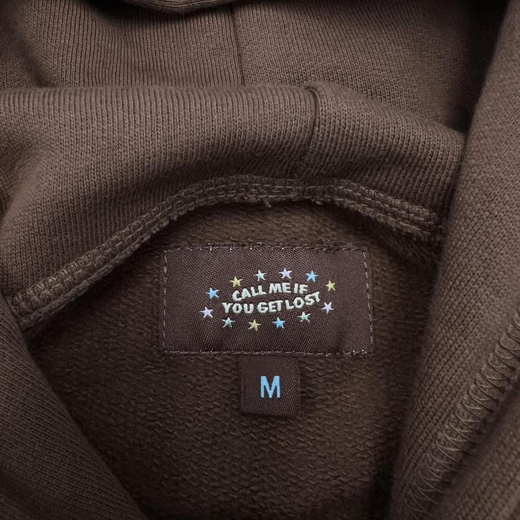 Tyler The Creator Call Me If You Get Lost Brown Star Concert Tour Hoodie Medium