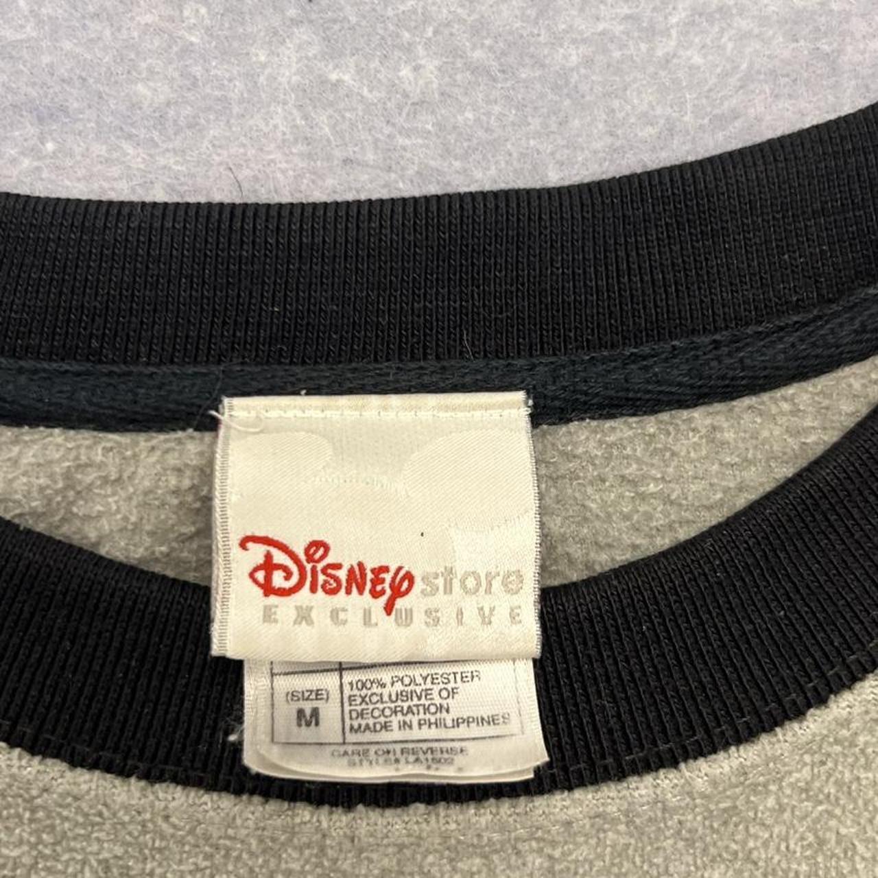 Vintage Disney Store Exclusive Mickey Mouse Embroidered Grey Fleece Jumper Oversized Medium