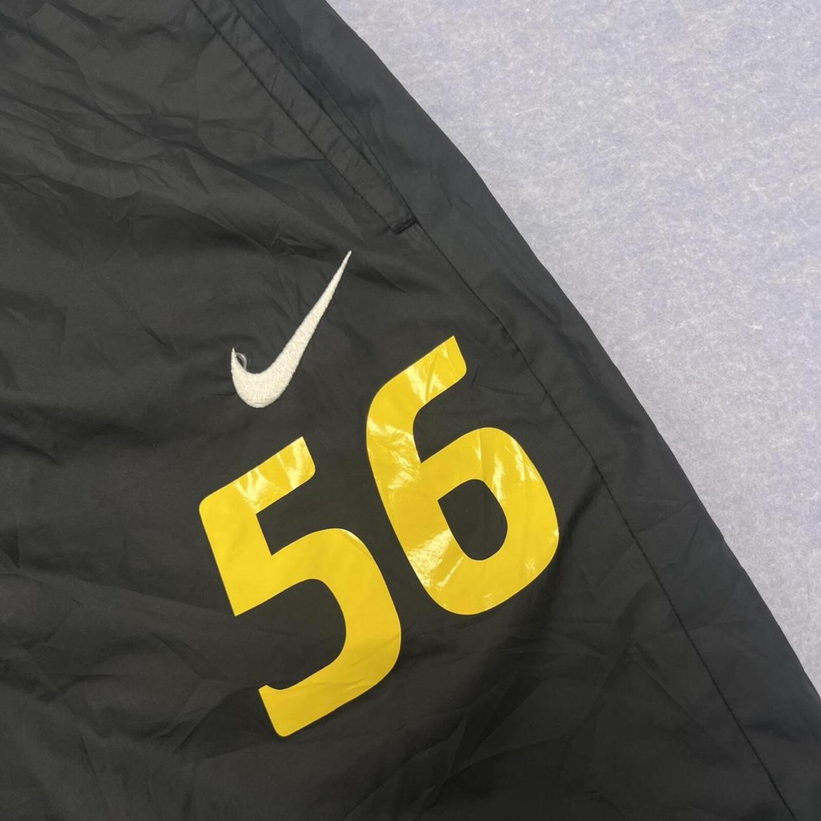 Vintage Nike Athletic Team Player Issue No.56 Black & Yellow Track Pants Men's XL