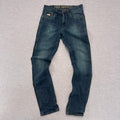 Vintage U.S. Polo Assn Skinny Fit Blue Denim Jeans USA Flag Pocket Logo W29 L32