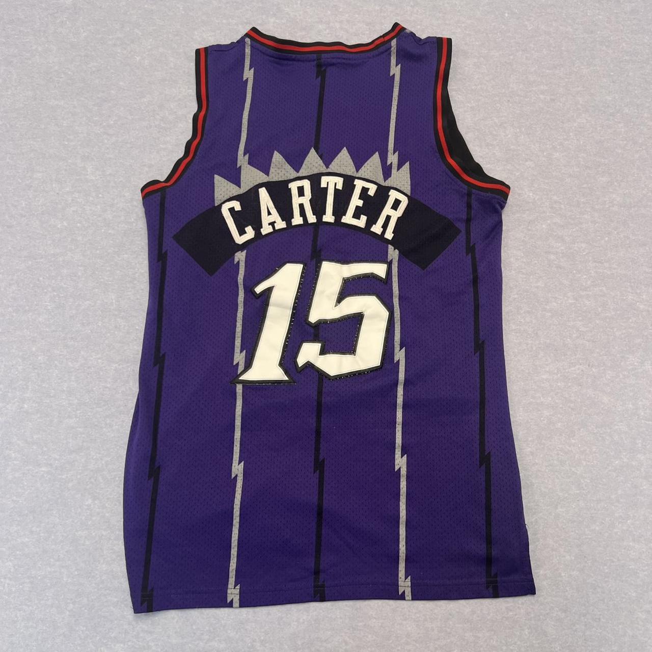 Vintage Nike Team Vince Carter Toronto Raptors #15 Purple NBA Jersey Men’s Small
