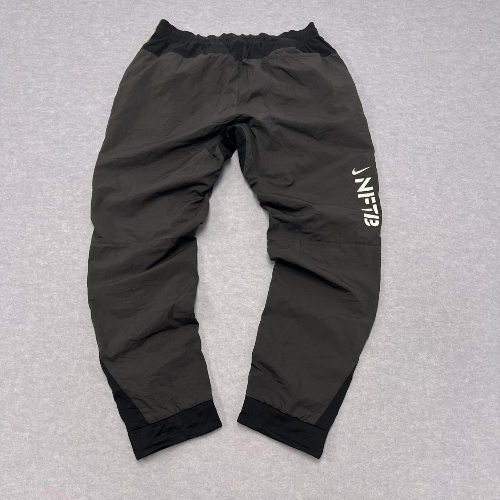 Nike NFTB Football Crossbones Men’s Dark Grey Baggy Track Pants Soccer Large