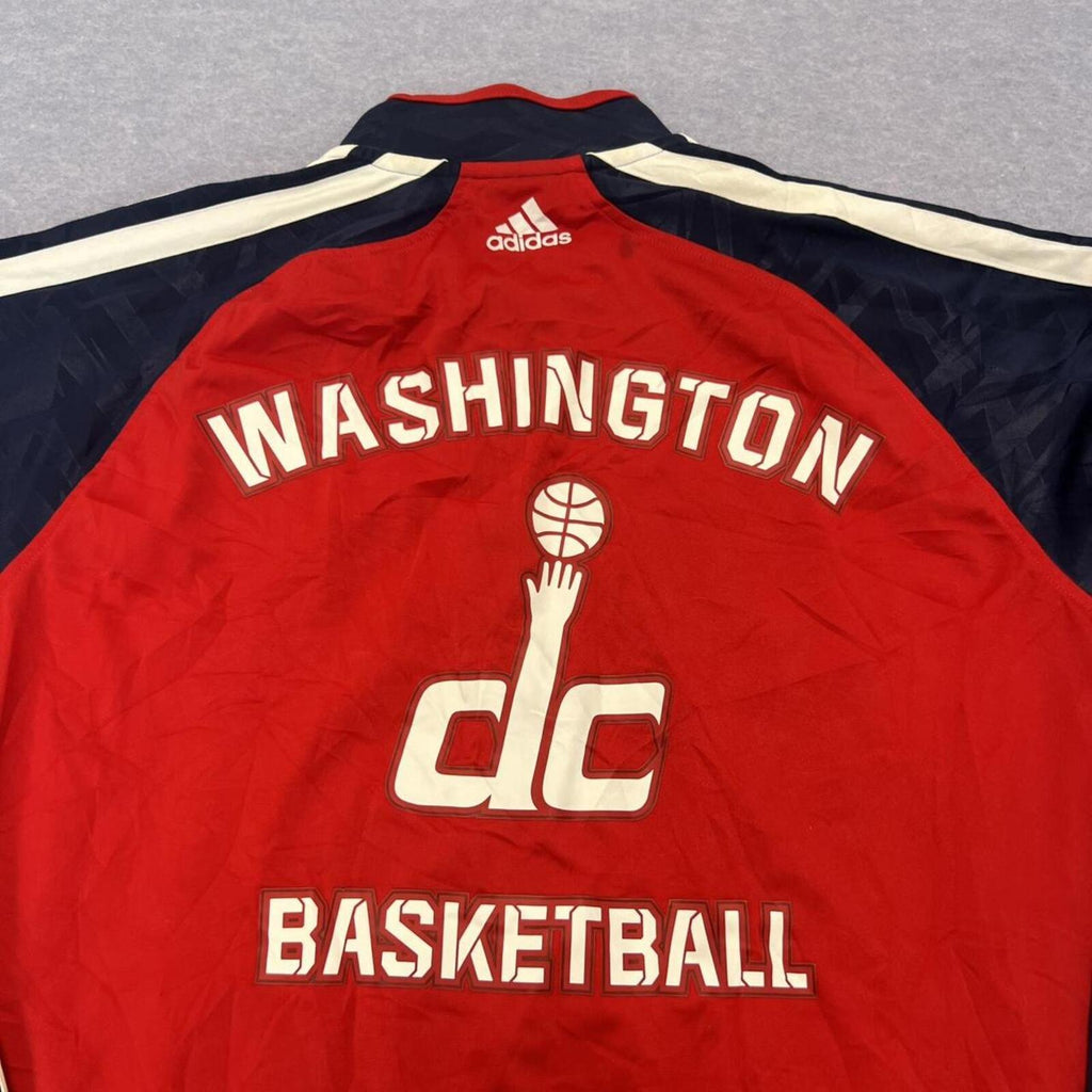 2013 Adidas Washington Wizards Red & Navy NBA Track Jacket Mens Medium As Seen