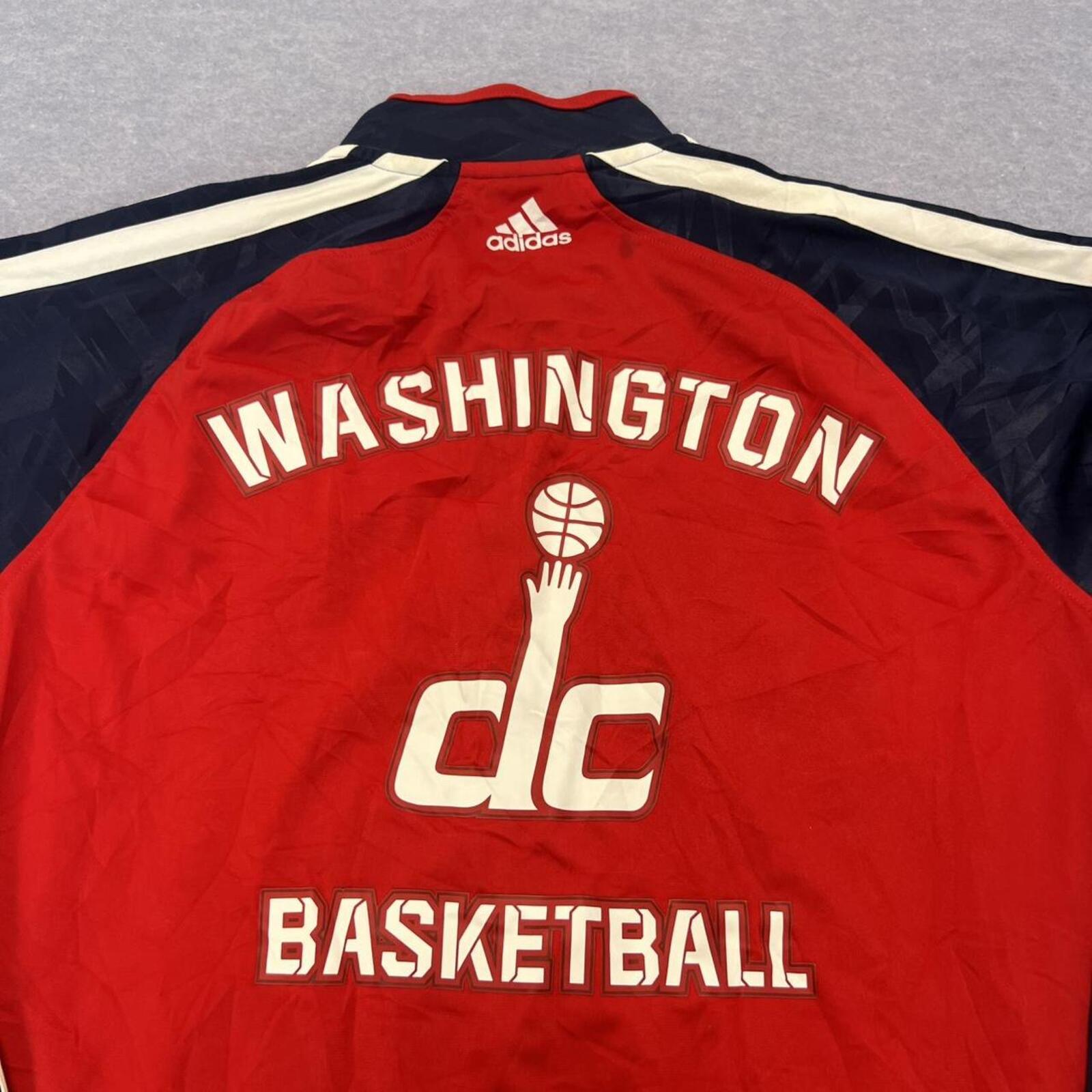 2013 Adidas Washington Wizards Red & Navy NBA Track Jacket Mens Medium As Seen