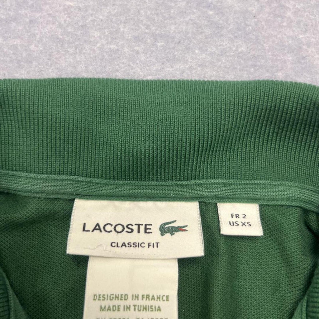Vintage 90’s Lacoste Men’s Dark Green Dress Polo Y2K Crocodile Size 2 (XS)