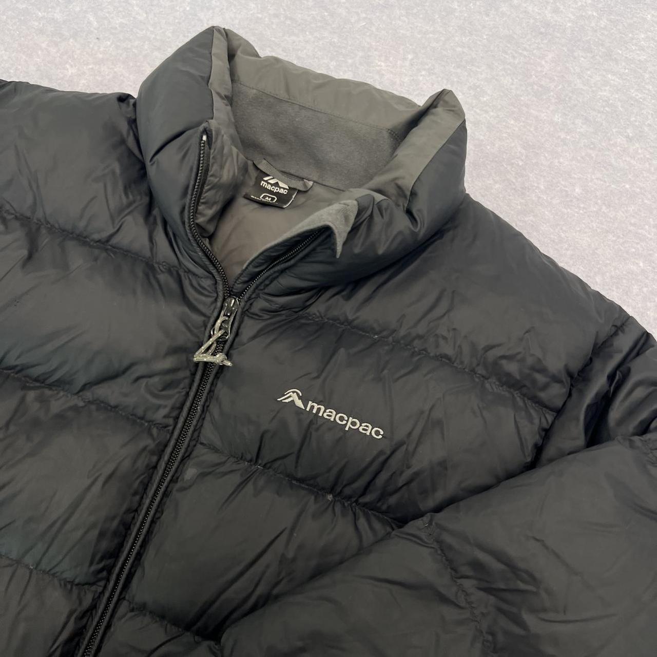 Vintage Macpac Black Duck Down Full Zip Winter Puffer Jacket Men’s Medium