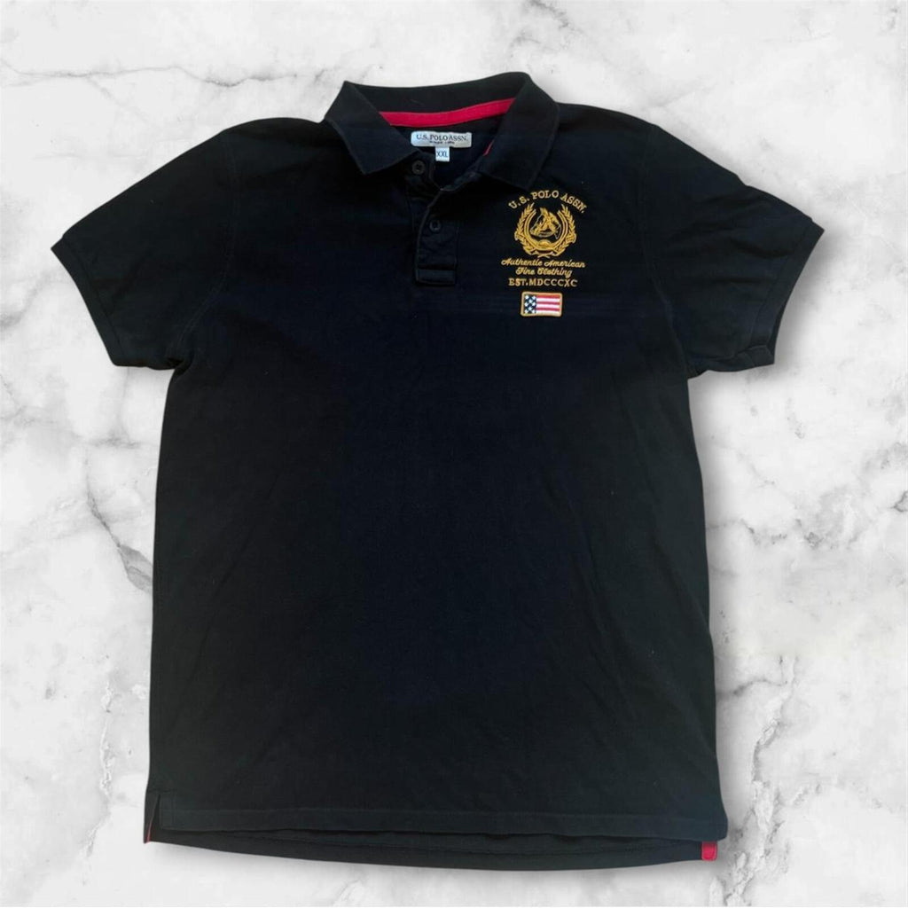 Vintage USPA U.S. Polo Assn Men’s United States Embroidered Patch Flag Men’s XXL