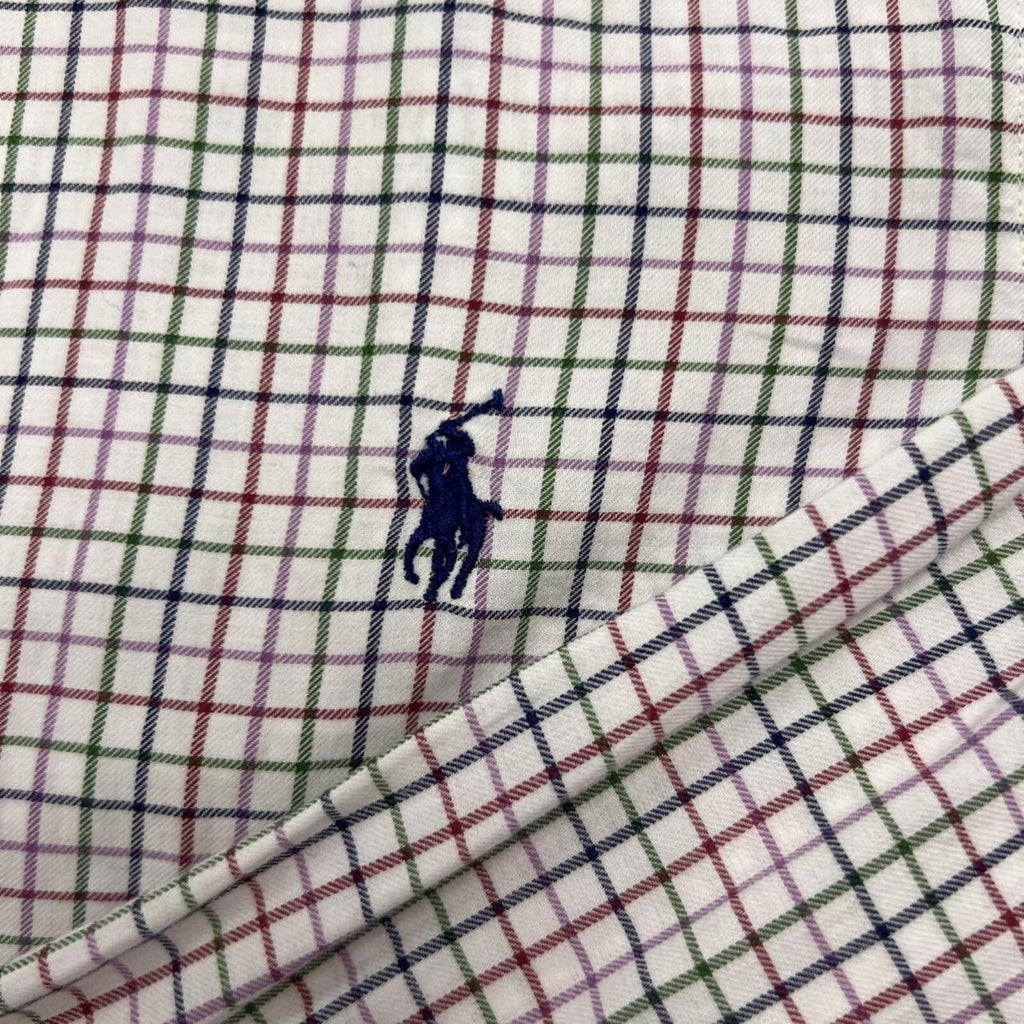 Polo Ralph Lauren long sleeve button-up shirt in a classic multi-colour check pattern.