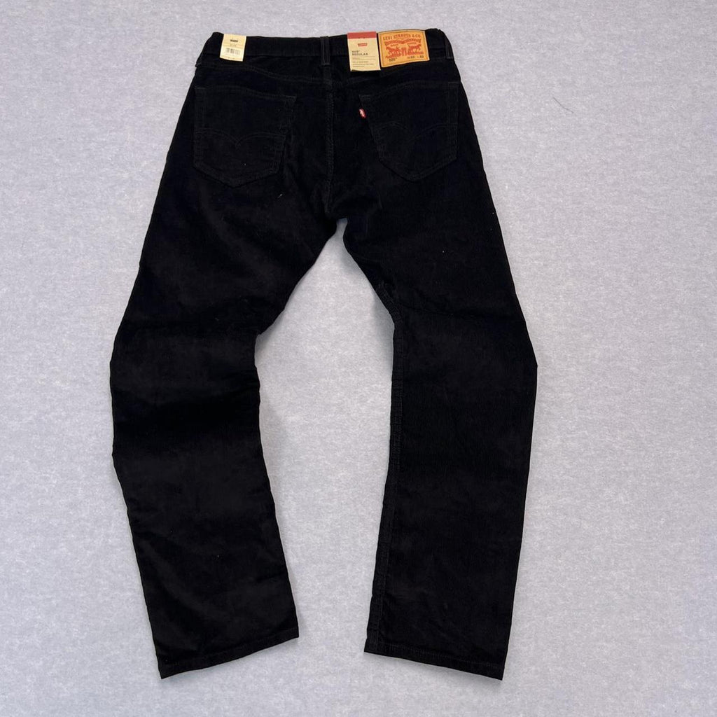 BRAND NEW Levi’s 505 Regular Black Corduroy Jeans / Trousers Pants Men’s W32 L32