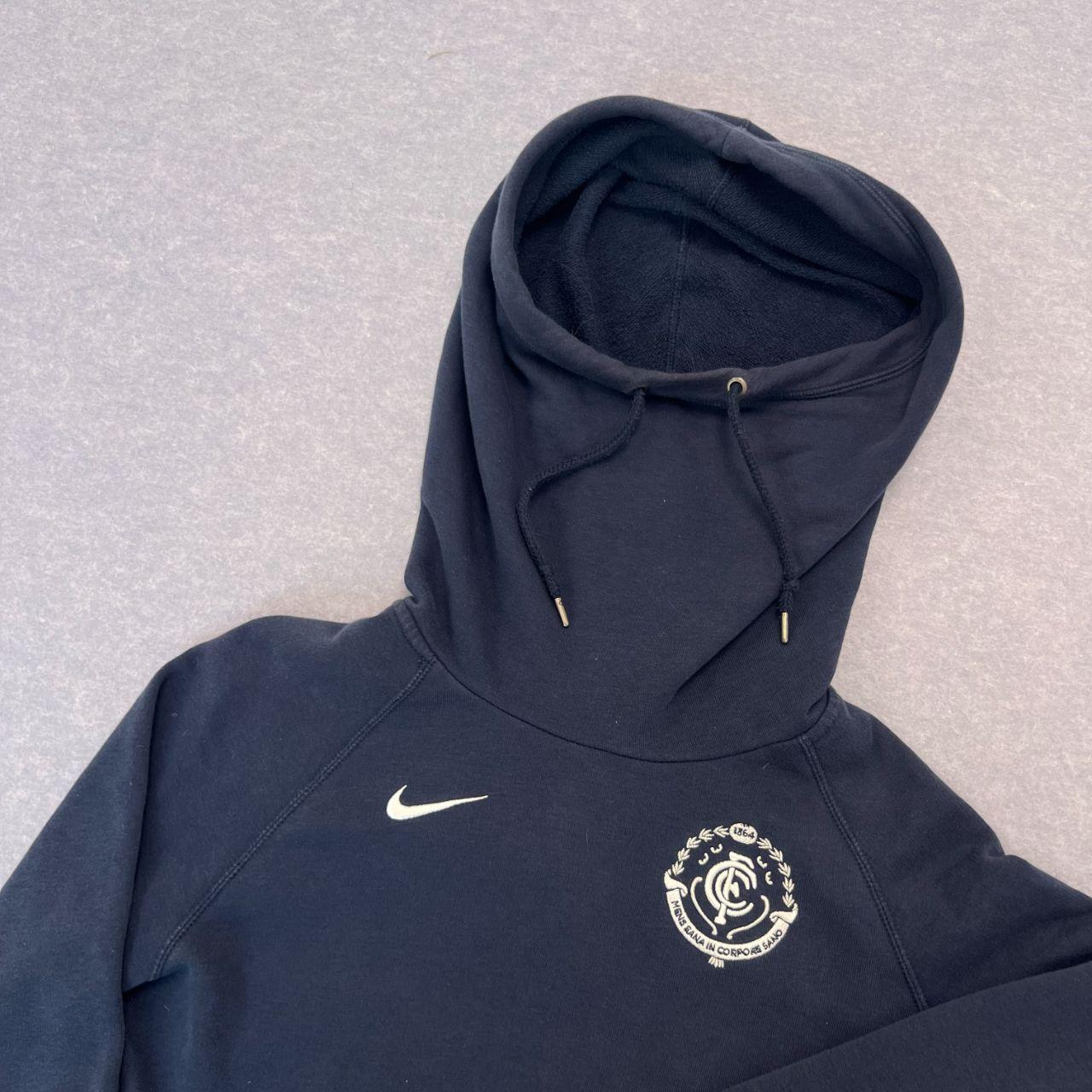 Vintage Nike AFL Carlton Blues Team Snood Hoodie Navy Blue Men's Small
