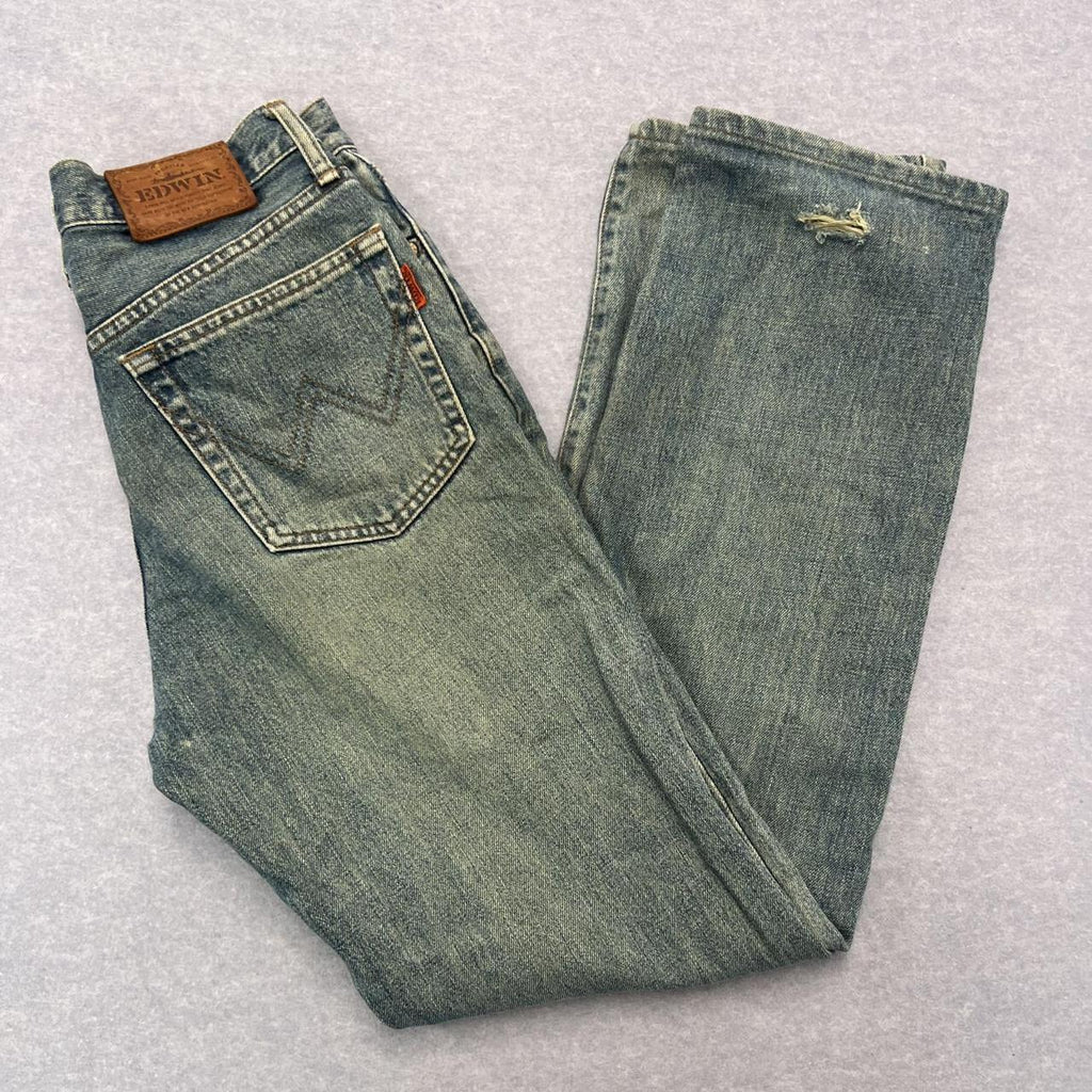 Vintage Edwin 1503 Japanese Denim Distressed Y2K Jeans W29 L