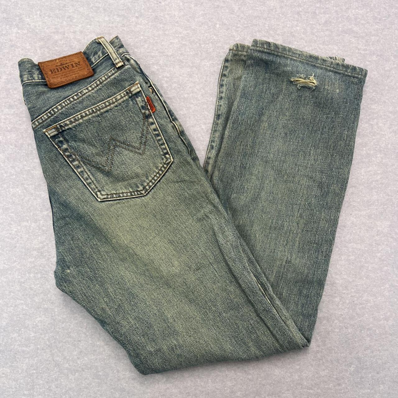 Vintage Edwin 1503 Japanese Denim Distressed Y2K Jeans W29 L