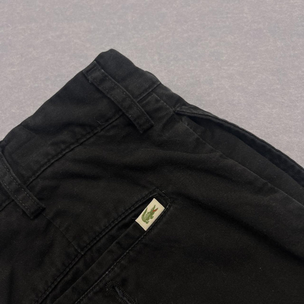 Vintage 90’s Lacoste Black Regular Fit Chino Trousers Pants Men’s W38 L34