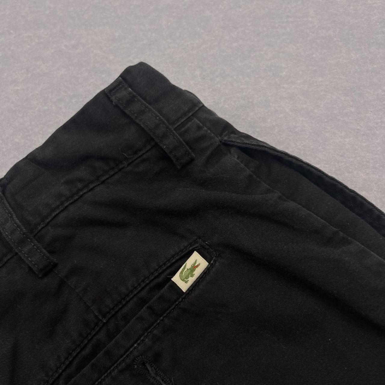 Vintage 90’s Lacoste Black Regular Fit Chino Trousers Pants Men’s W38 L34