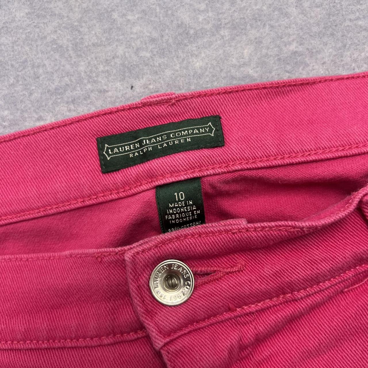 Vintage Lauren Ralph Lauren Pink Modern Straight Cropped Jeans Women’s Size 10