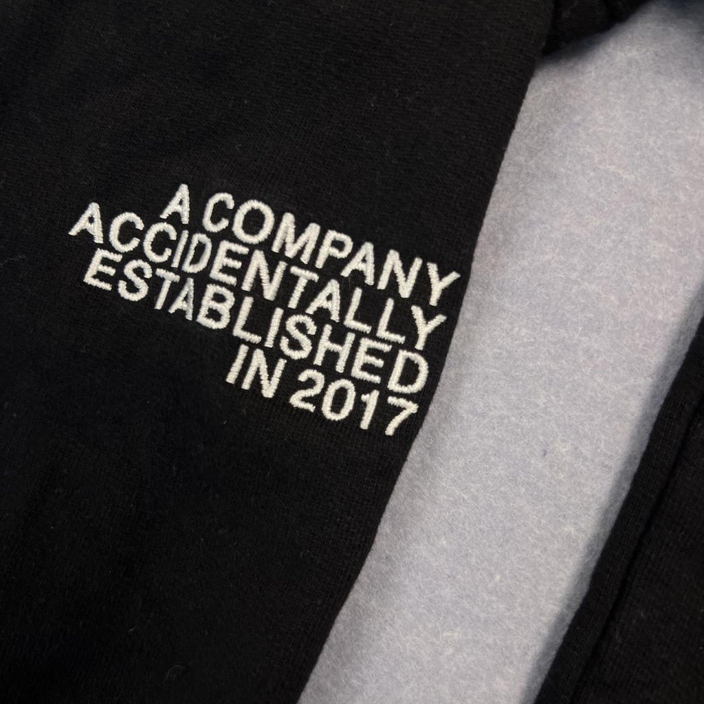 Childish Flame Boxy Hoodie TGF Bro Black Oversized Embroidered Hoodie Small