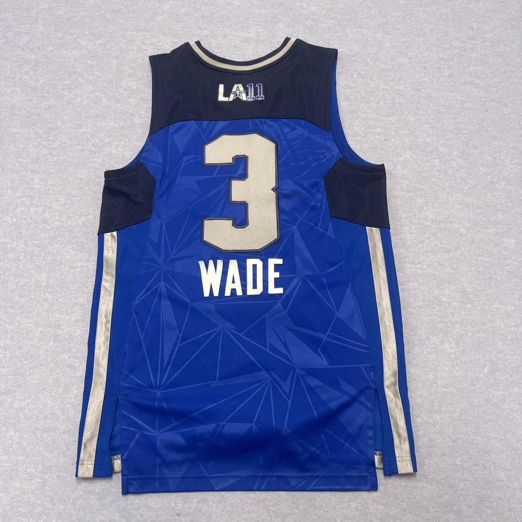 2011 Adidas NBA All-Star East Dwyane Wade No.3 Basketball Jersey Blue Medium