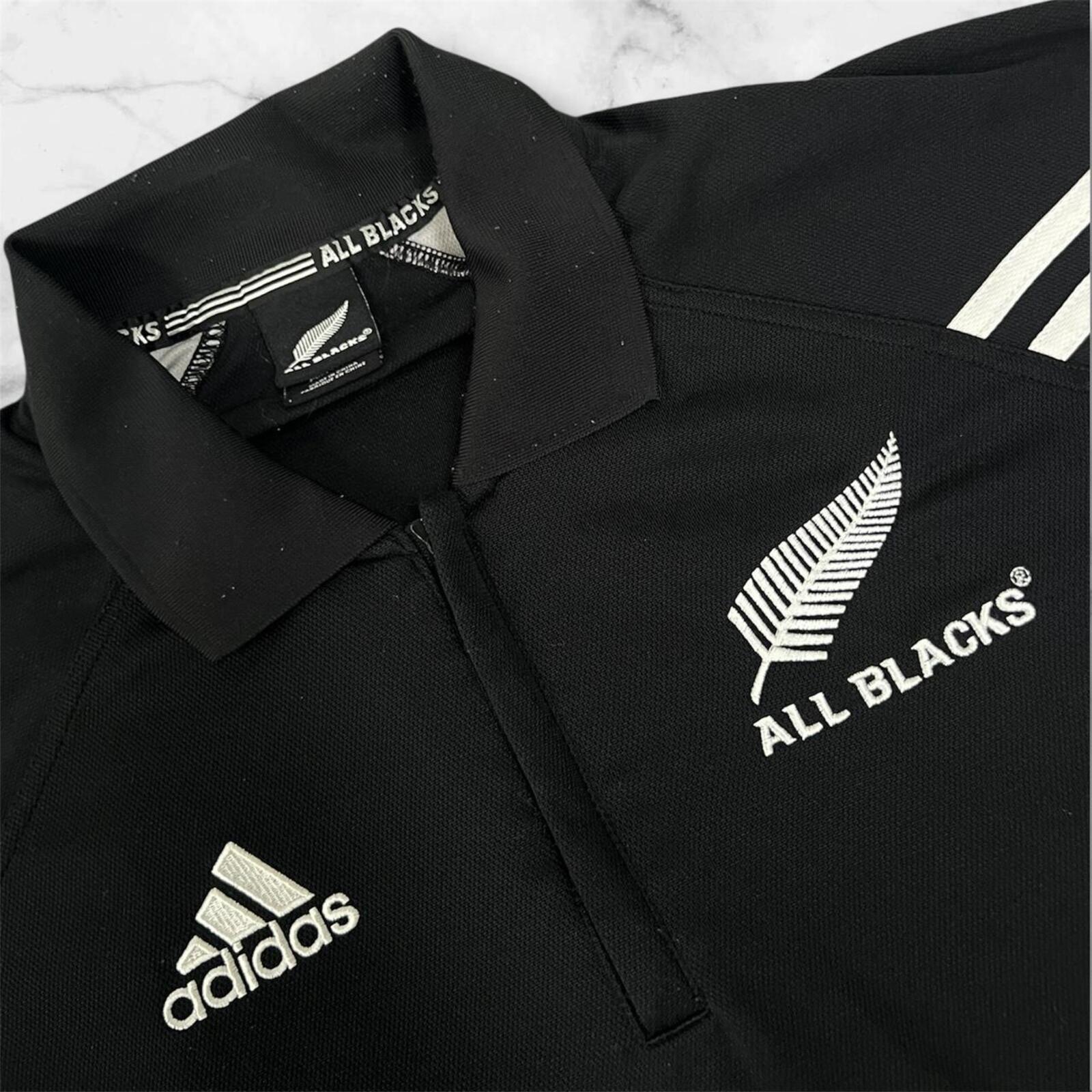 Vintage 2003 Adidas New Zealand All Blacks Rugby 1/4 Zip Polo Men’s Medium