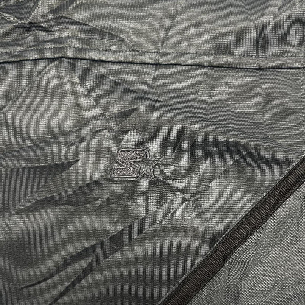 Vintage 90’s Starter Men's Metallic Grey Full Zip Track Jacket Streetwear XL