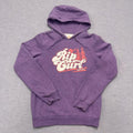 Vintage Rip Curl Australia Women's Purple Retro Script Graphic Pullover Hoodie Size 12