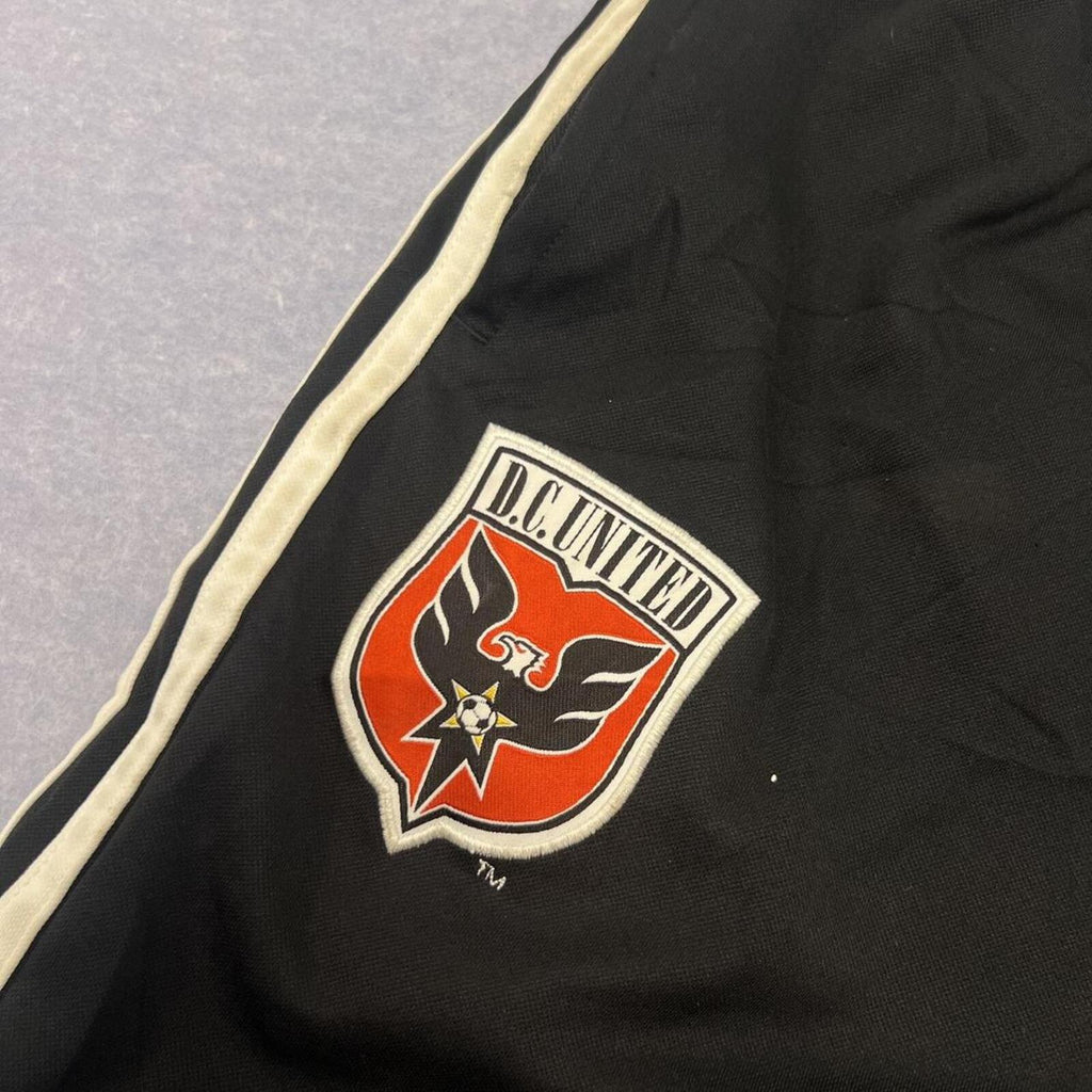 Vintage 2008 Adidas DC United MLS Warmup Track Pants Baggy Black Men's Large