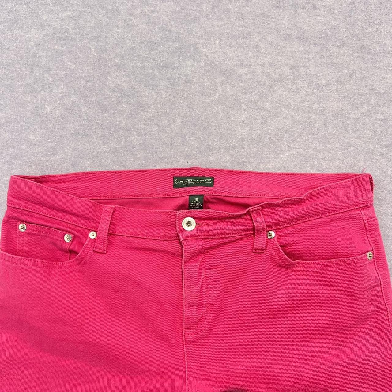 Vintage Lauren Ralph Lauren Pink Modern Straight Cropped Jeans Women’s Size 10