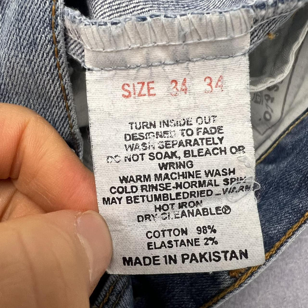 Vintage 2008 Levi's 503 Bootcut Jeans Light Wash Stretch Denim Y2K Mens W34 L34