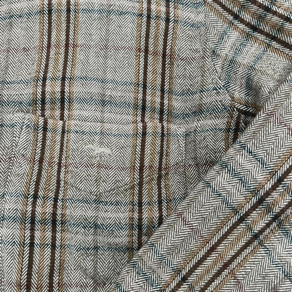 Vintage Rodd & Gunn Outdoor Collection Herringbone Plaid Button Up Shirt Large